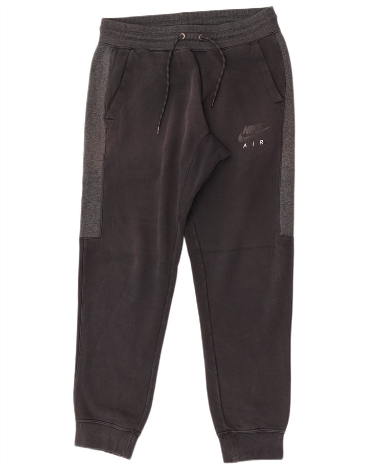 Nike Mens Tracksuit Trousers Joggers Medium Black Colourblock Cotton