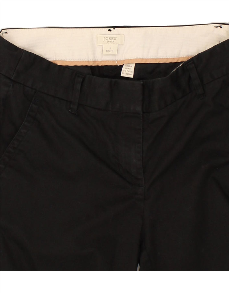 J. CREW Womens City Fit Slim Chino Trousers US 2 XS W28 L25 Black Cotton | Vintage J. Crew | Thrift | Second-Hand J. Crew | Used Clothing | Messina Hembry 