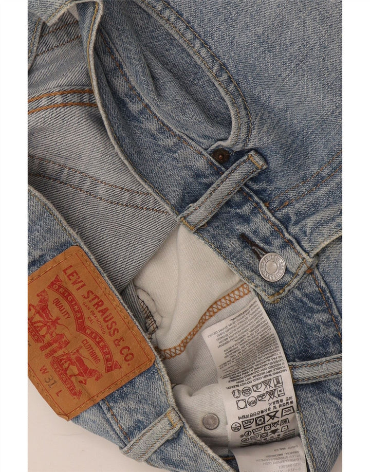 Levi's Mens 505 Distressed Denim Shorts W31 Medium Blue Cotton