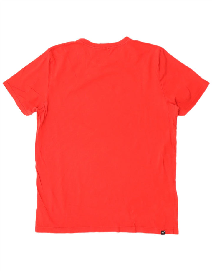 Puma Mens Graphic T-Shirt Top Large Red Cotton