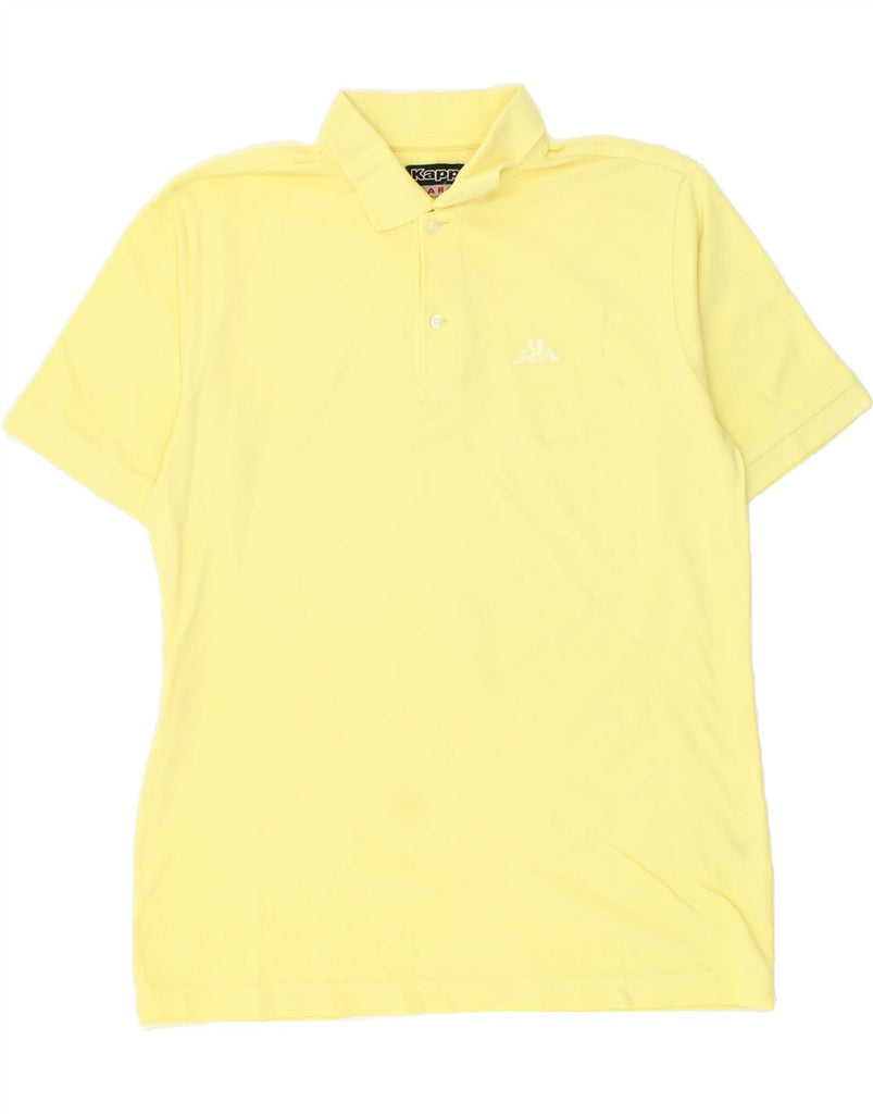 KAPPA Mens Polo Shirt Large Yellow Cotton Vintage Kappa and Second-Hand Kappa from Messina Hembry 