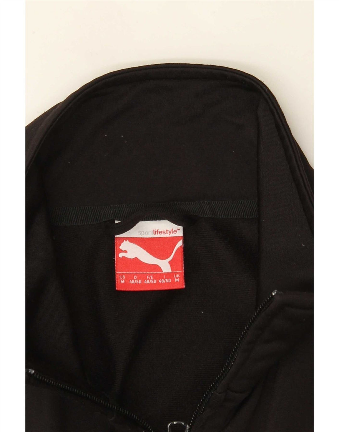 Puma Mens Graphic Tracksuit Top Jacket Medium Black