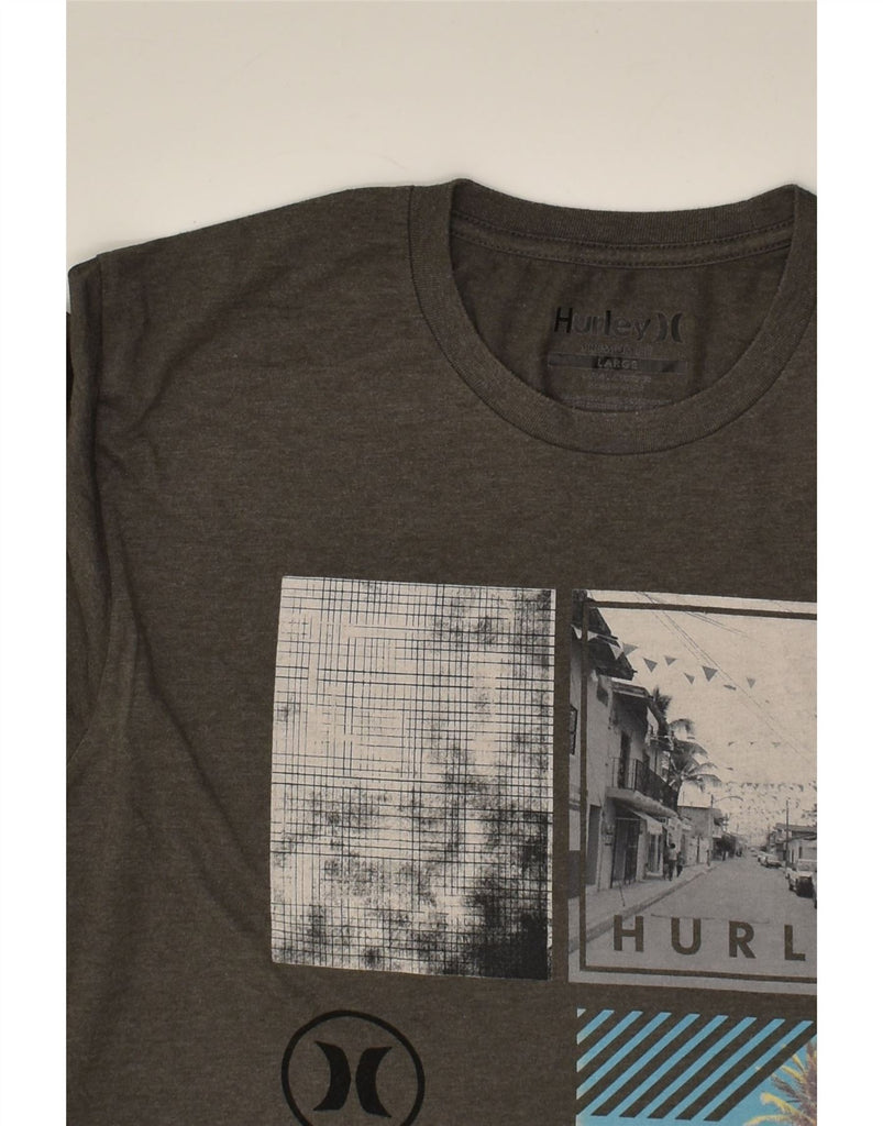 HURLEY Mens Premium Fit Graphic T-Shirt Top Large Grey Cotton | Vintage Hurley | Thrift | Second-Hand Hurley | Used Clothing | Messina Hembry 