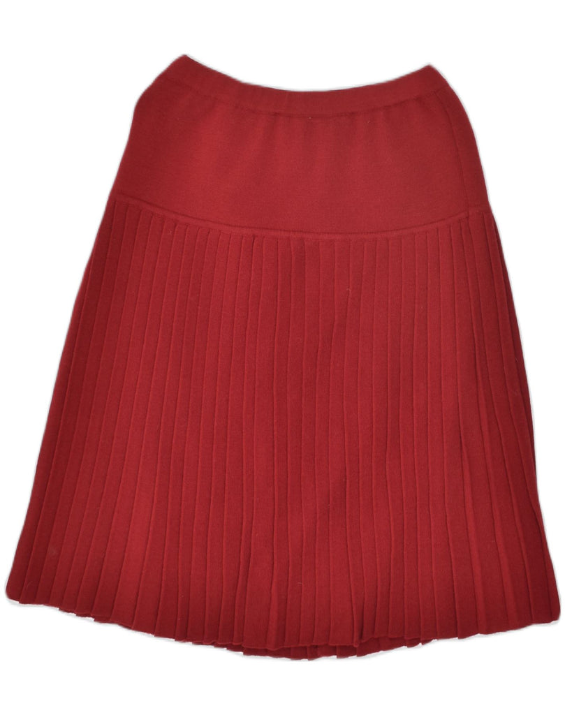 VINTAGE Womens Pleated Skirt W26 Small  Red | Vintage Vintage | Thrift | Second-Hand Vintage | Used Clothing | Messina Hembry 