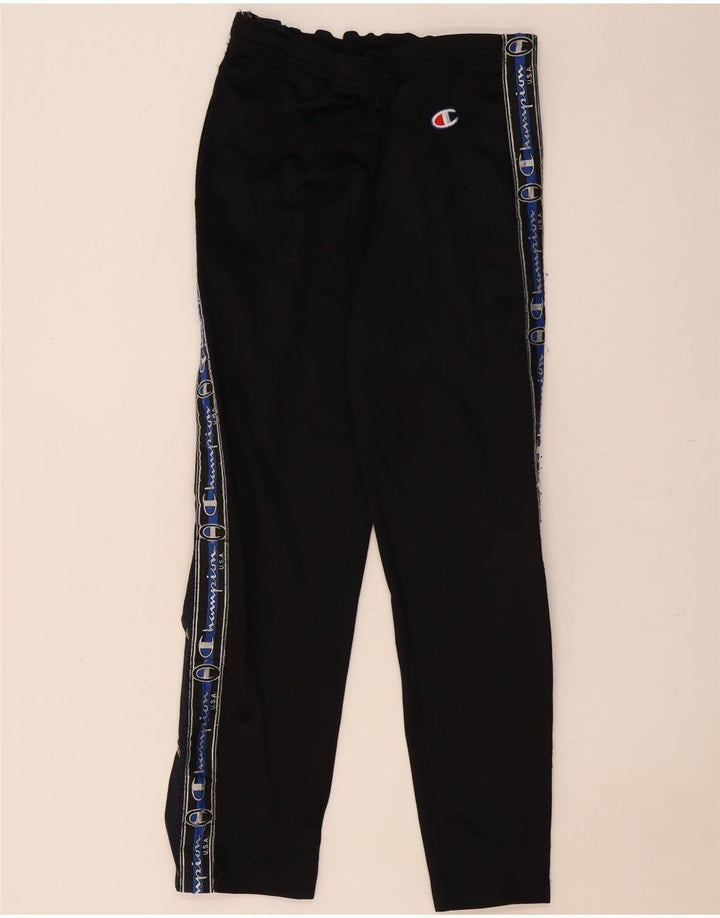 Champion Mens Graphic Tracksuit Trousers Small  Black Polyester