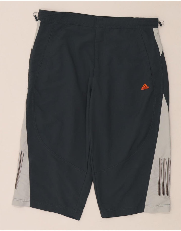 Adidas Mens Bermuda Sport Shorts Medium  Blue Colourblock Polyamide