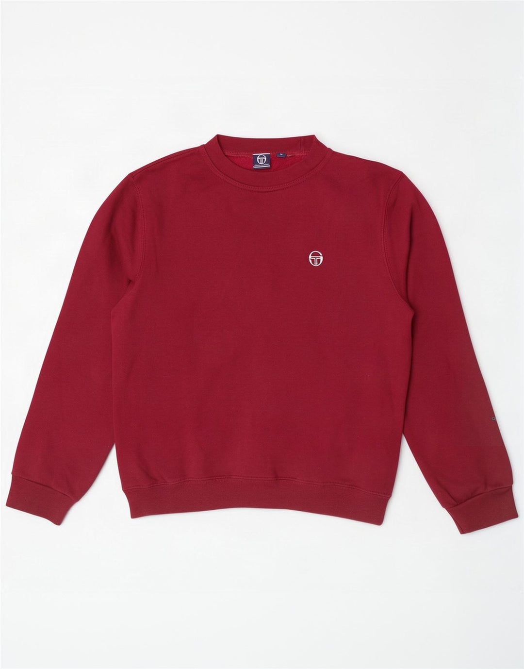 Sergio Tacchini Womens Sweatshirt Jumper UK 10 Small Burgundy