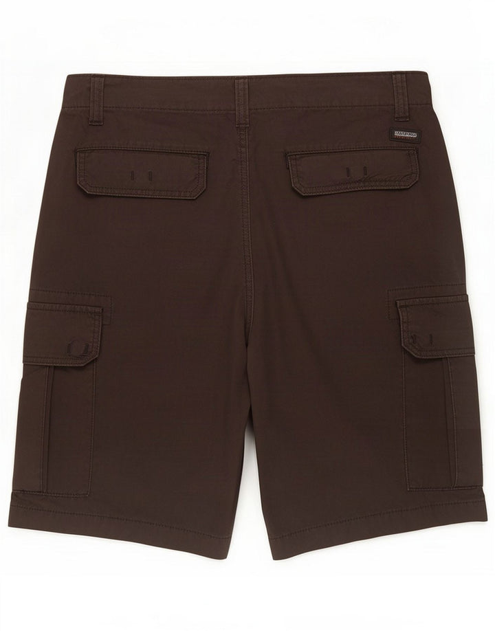 Napapijri Mens Regular Cargo Shorts Medium W32 Brown Cotton