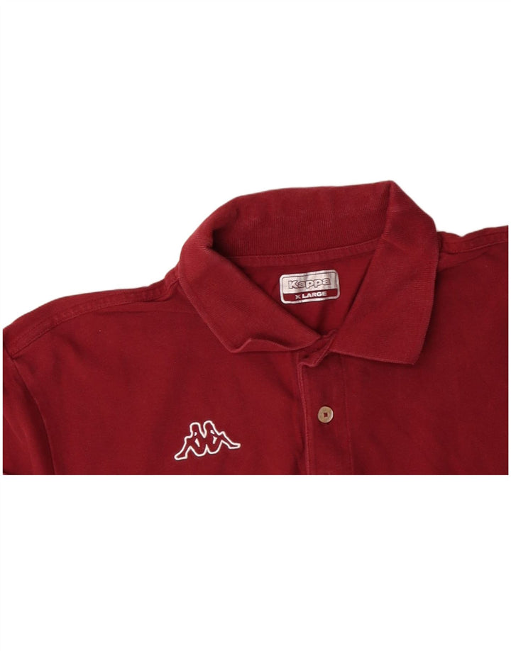 KAPPA Mens Polo Shirt XL Red Cotton