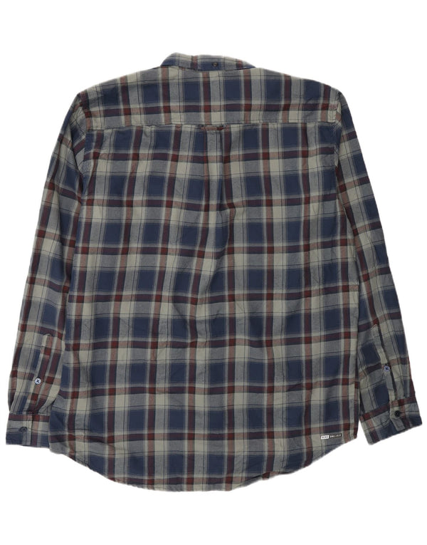 Hurley Mens Shirt XL Blue Check Polyester