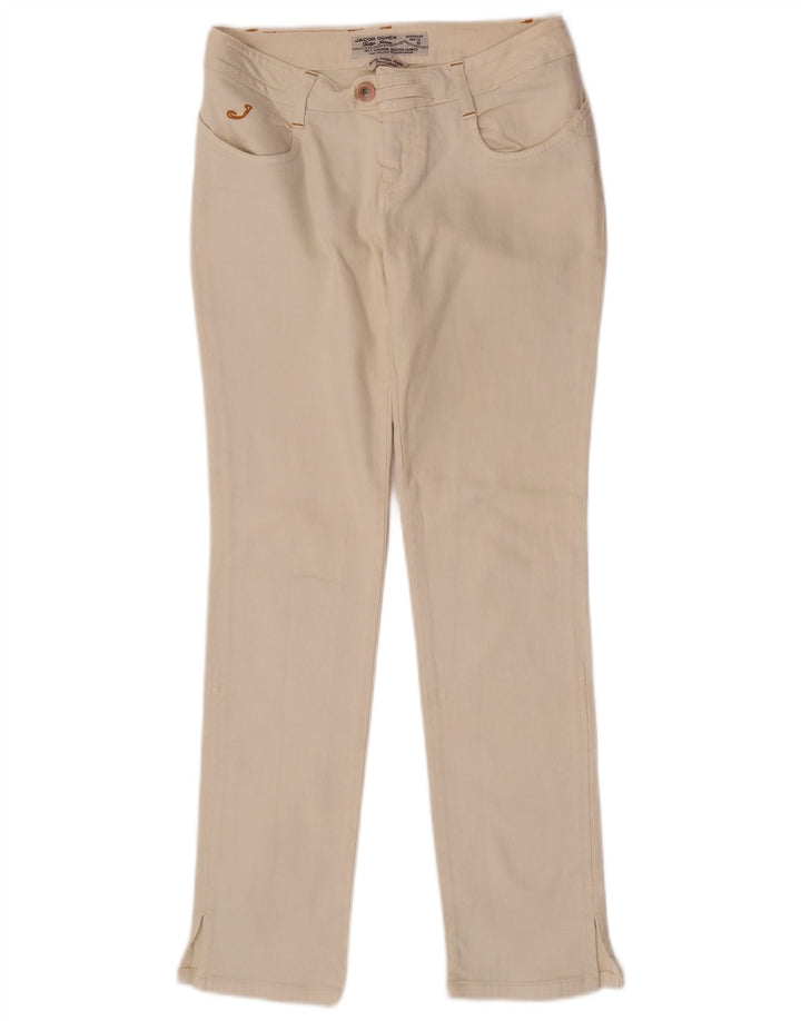 Jacob Cohen Womens Slim Jeans W28 L30 Beige Cotton