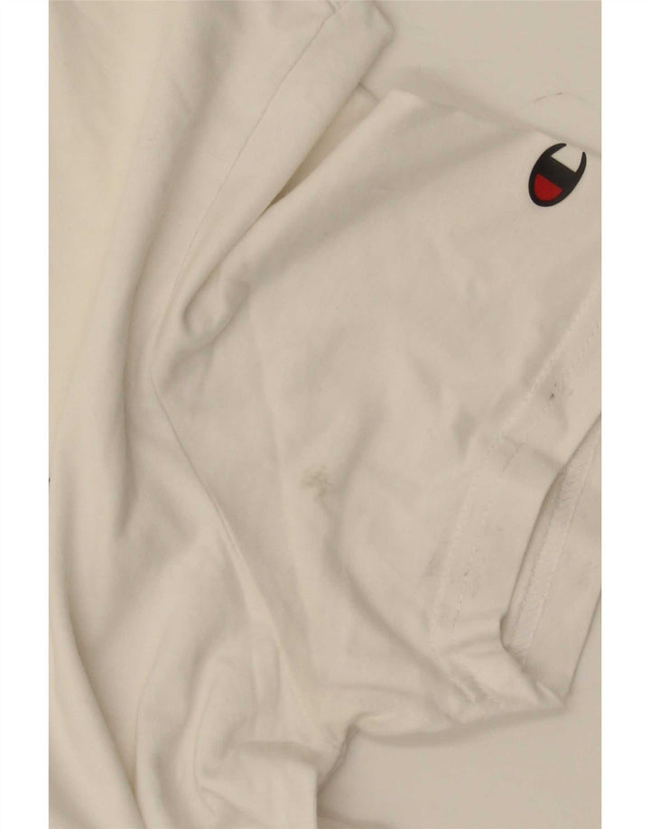 Champion Mens T-Shirt Top Small White