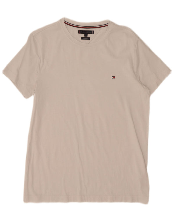 Tommy Hilfiger Mens Extra Slim T-Shirt Top Large White Cotton