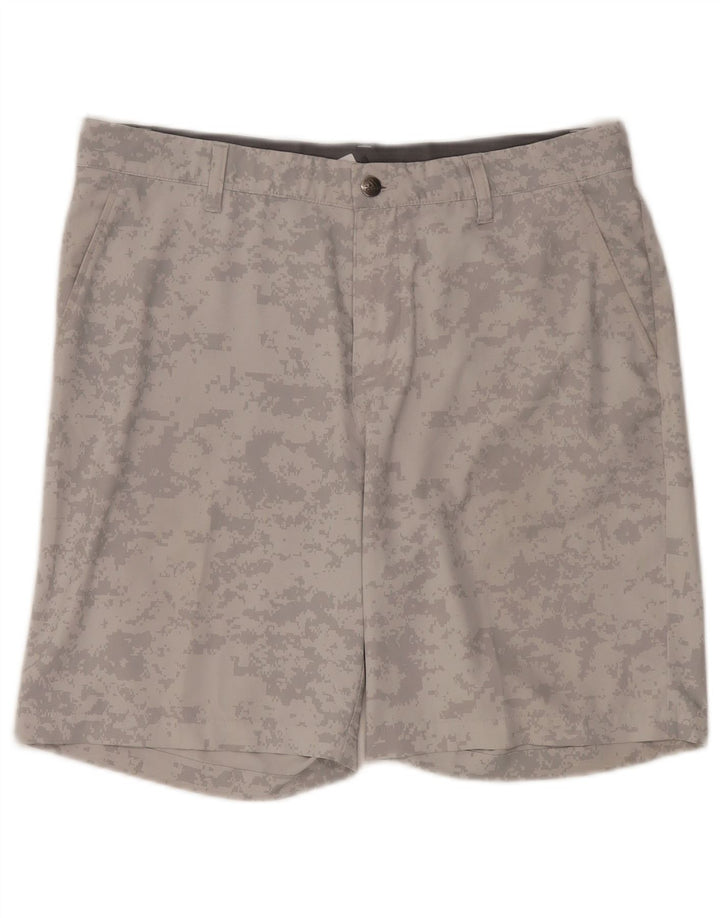 Adidas Mens Sport Shorts Large Grey Camouflage Polyester