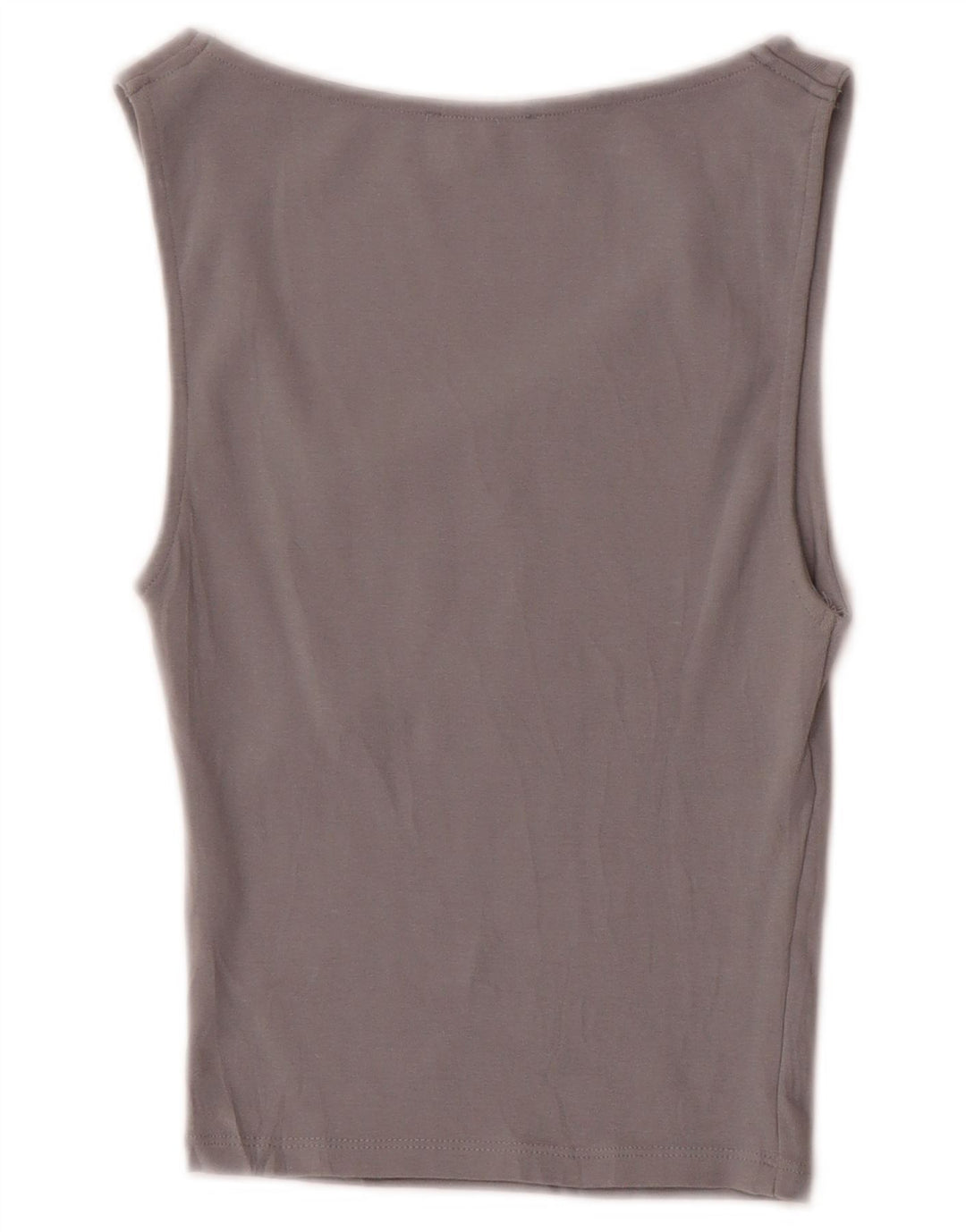 Zara Womens Crop Vest Top UK 8 Small Grey