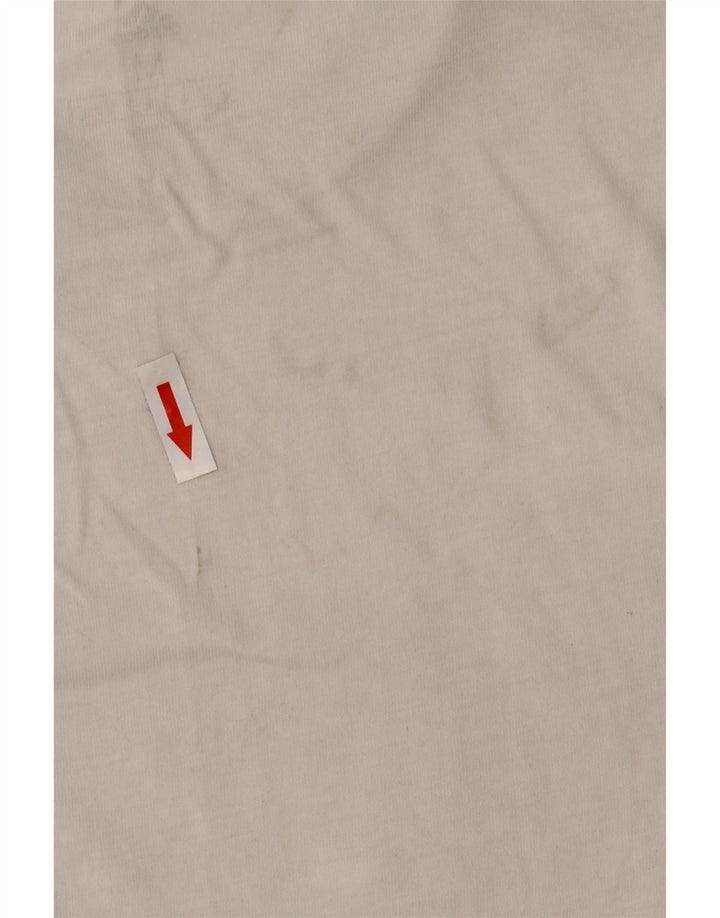 Adidas Mens T-Shirt Top Medium White Cotton