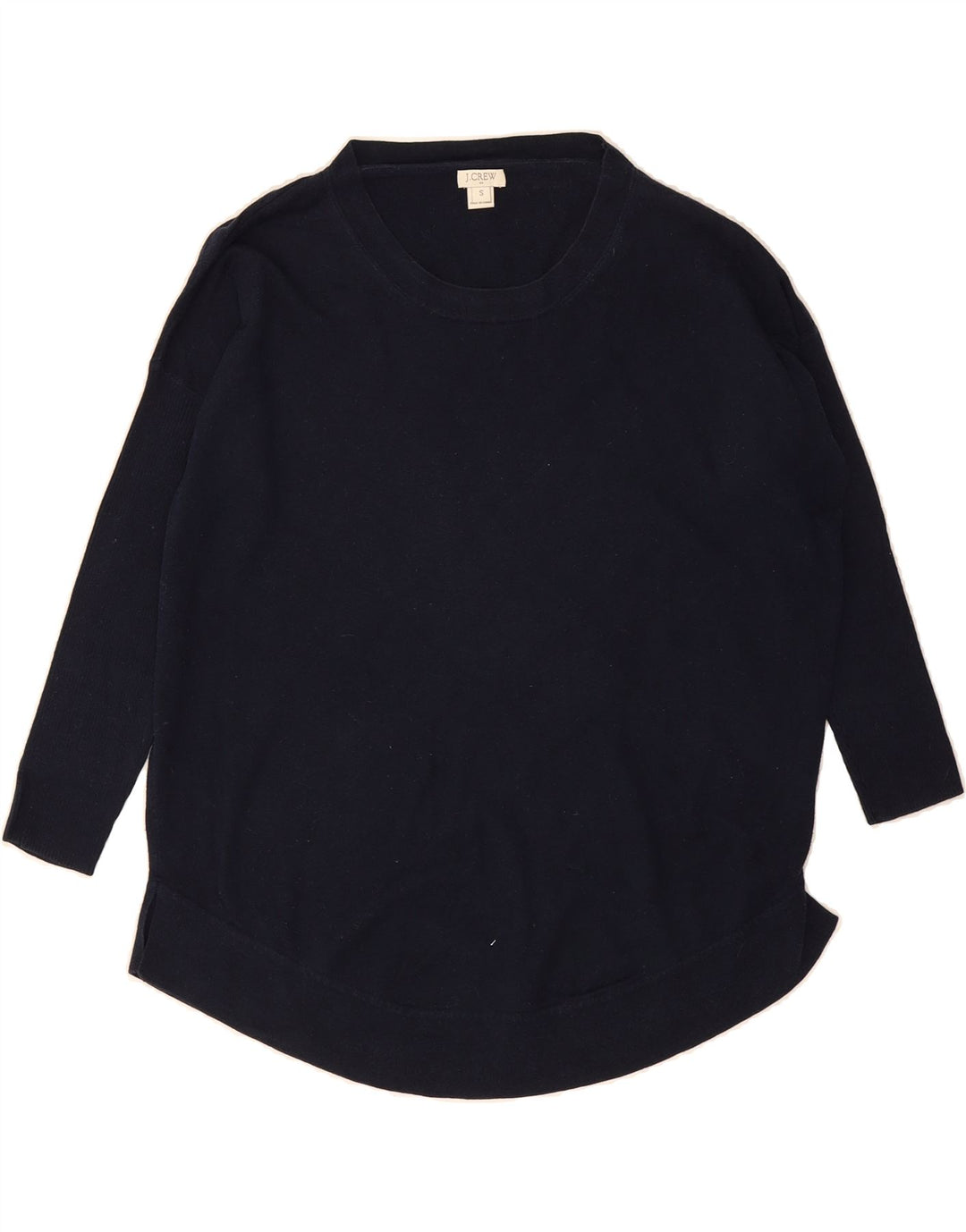 J. CREW Womens Oversized Boat Neck Jumper Sweater UK 10 Small Navy Blue Vintage J. Crew and Second-Hand J. Crew from Messina Hembry 