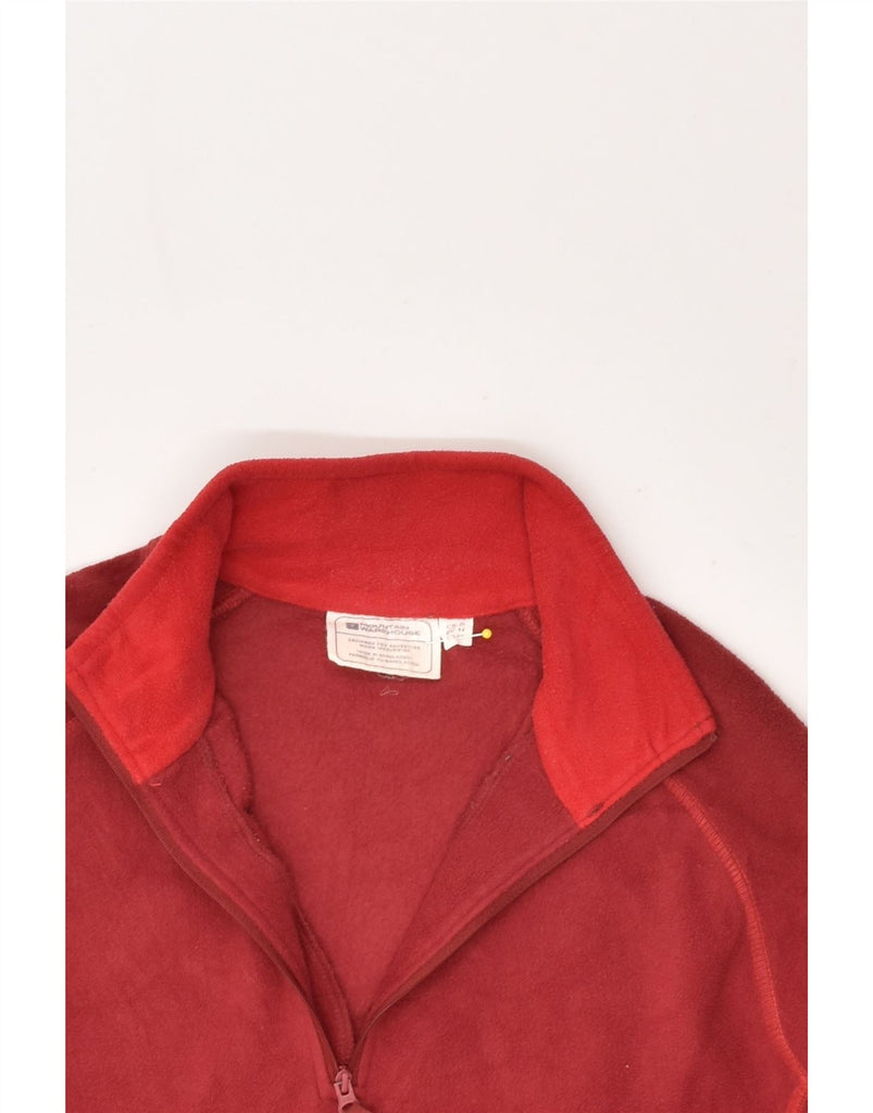 MOUNTAIN WAREHOUSE Womens Zip Neck Fleece Jumper UK 16 Large Red Polyester | Vintage Mountain Warehouse | Thrift | Second-Hand Mountain Warehouse | Used Clothing | Messina Hembry 