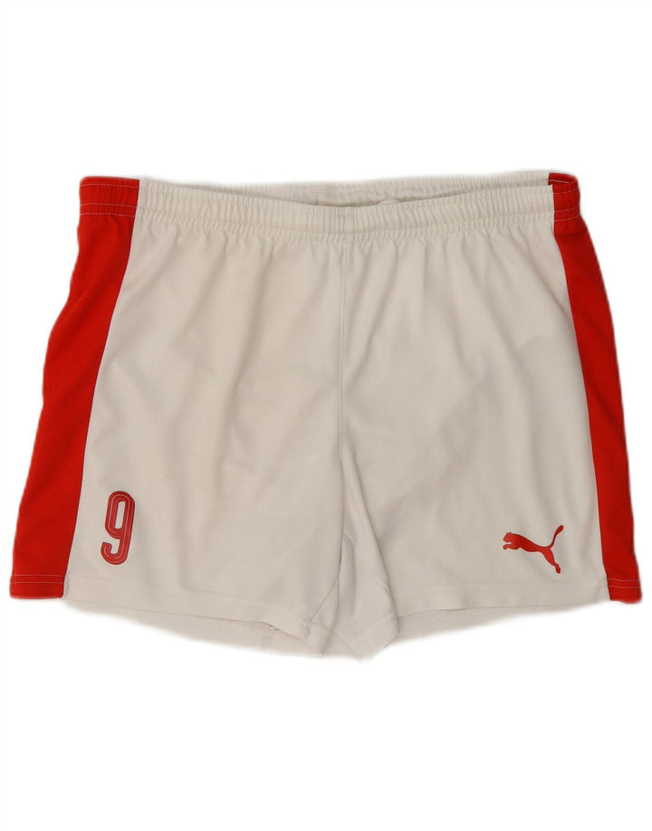 Puma Boys Sport Shorts 15-16 Years White Colourblock Polyester