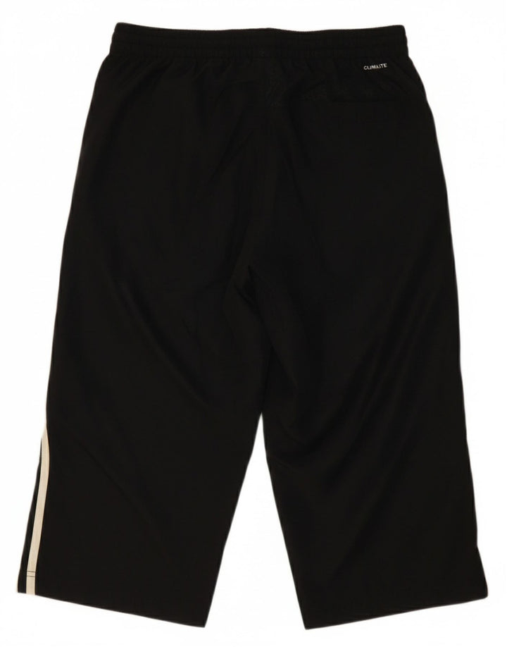 ADIDAS Boys Climalite Bermuda Sport Shorts 13-14 Years  Black Polyester