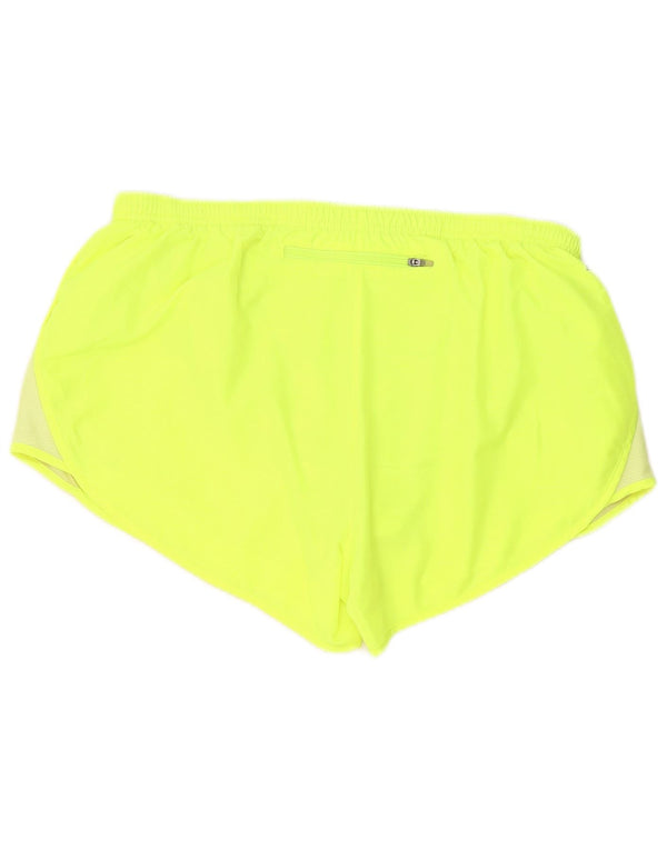 Nike Womens Dri Fit Sport Shorts UK 16 Large Green Polyester