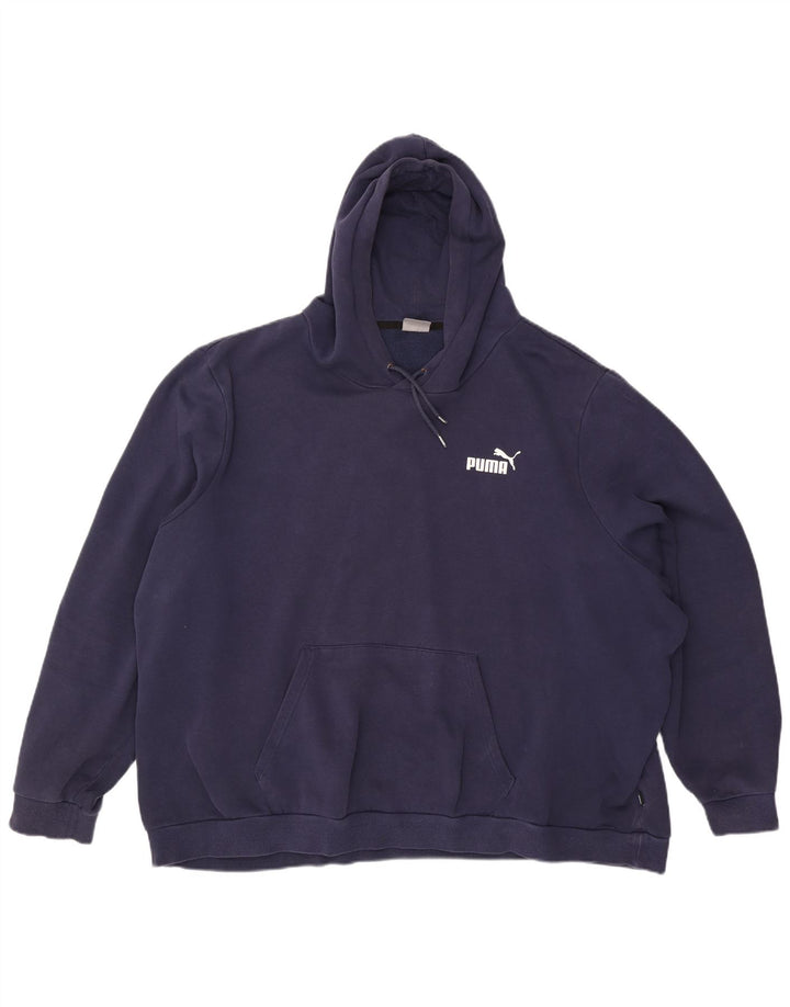Puma Mens Hoodie Jumper 4XL Navy Blue Cotton