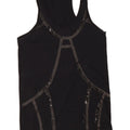 Diesel Womens Vest Top UK 10 Small Black