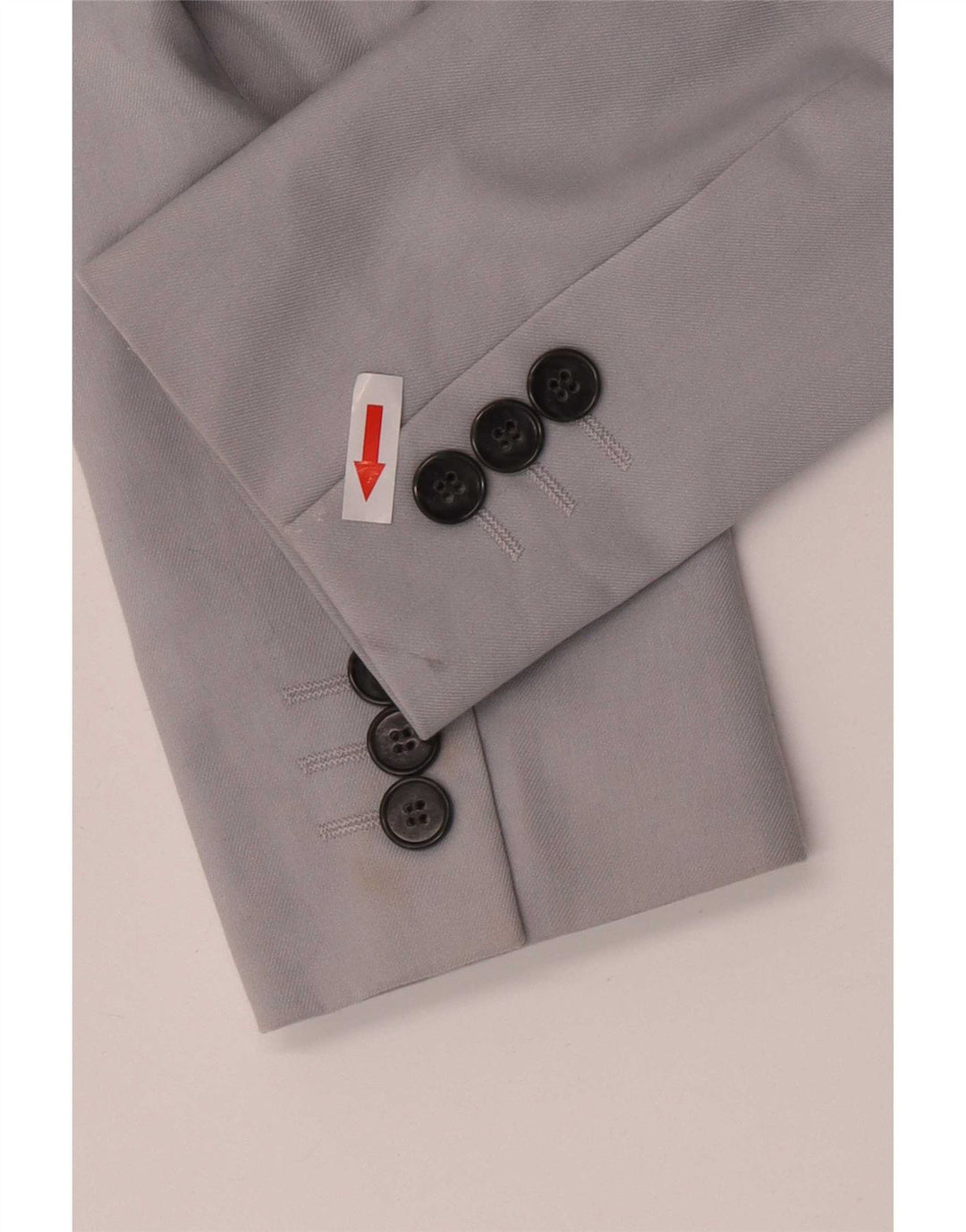 Topshop Womens 1 Button Blazer Jacket UK 8 Small Grey Polyester
