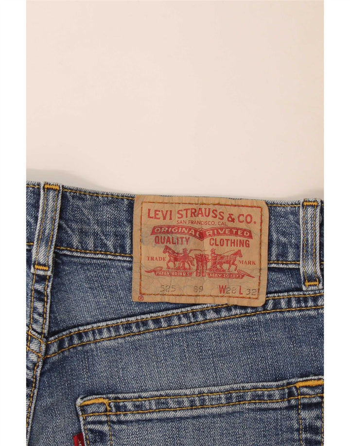 Levi's Womens 525 Denim Shorts Medium W28 Blue Cotton