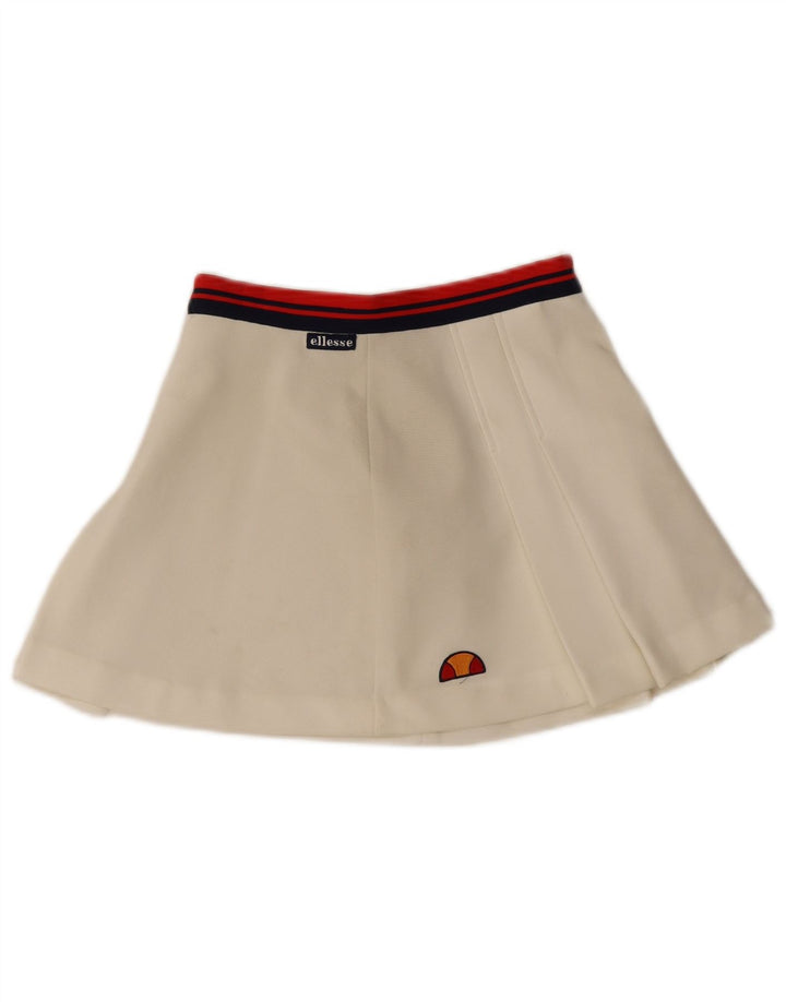 ELLESSE Womens Tennis Skirt IT 42 Medium  White Colourblock