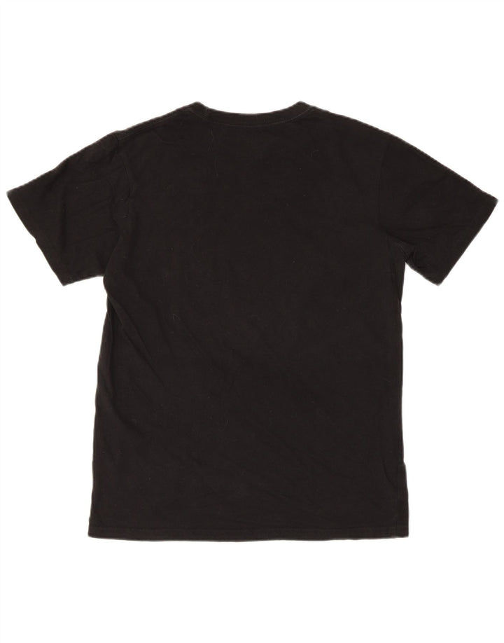 Reebok Mens Regular Graphic T-Shirt Top Small Black Cotton
