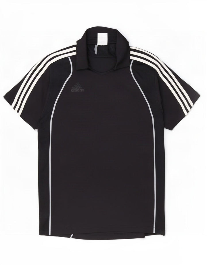Adidas Mens Clima 365 Polo Shirt Large Black Polyester