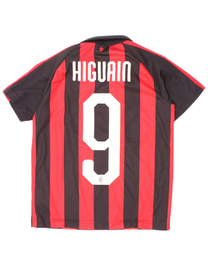 Puma Boys AC Milan Graphic Polo Shirt 9-10 Years Red Striped Polyester