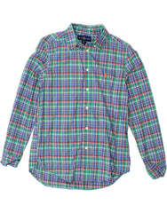 RALPH LAUREN Boys Shirt 14-15 Years Large Multicoloured Check Cotton