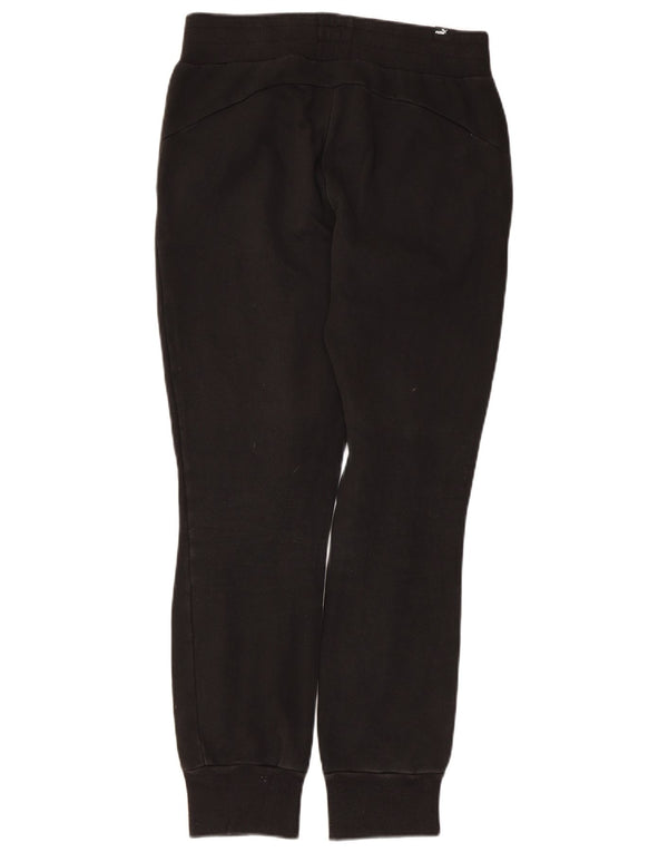 Puma Womens Tracksuit Trousers Joggers UK 10 Small Black Cotton