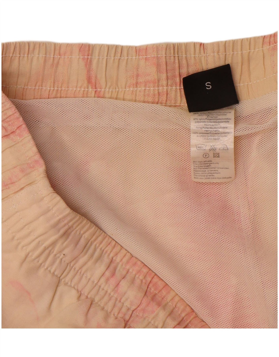 Hugo Boss Mens Swimming Shorts Small White Tie Dye Cotton