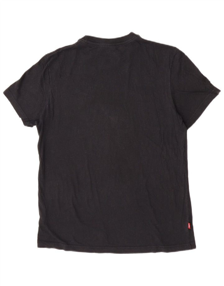 Levi's Mens Graphic T-Shirt Top Medium Black Cotton