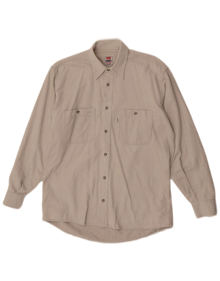 Levi's Mens Corduroy Shirt Medium Off White