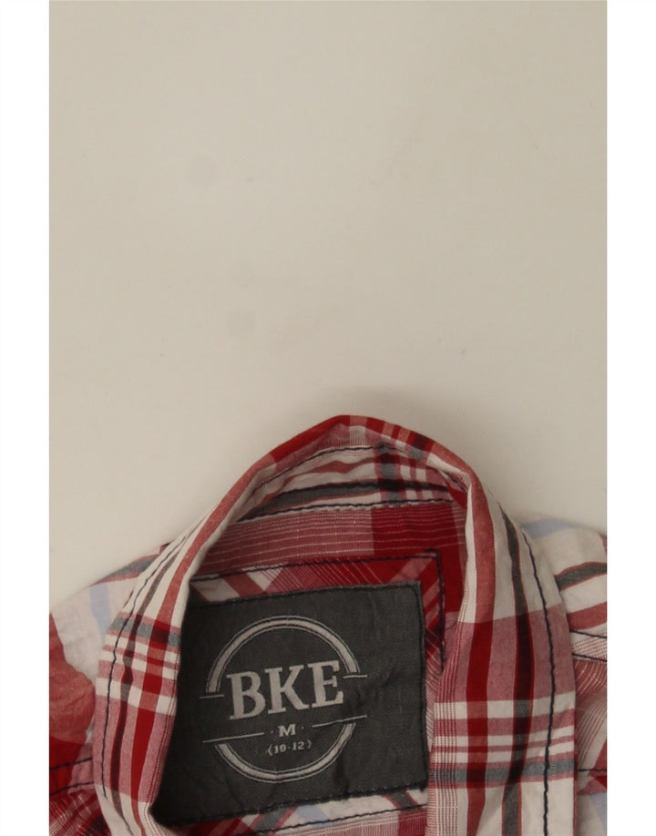BKE Womens Shirt UK 10/12 Medium Red Check Cotton Vintage BKE and Second-Hand BKE from Messina Hembry 