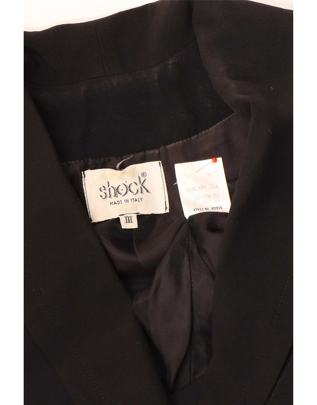 Vintage Womens Double Breasted Blazer Jacket UK 14 Medium Black Wool