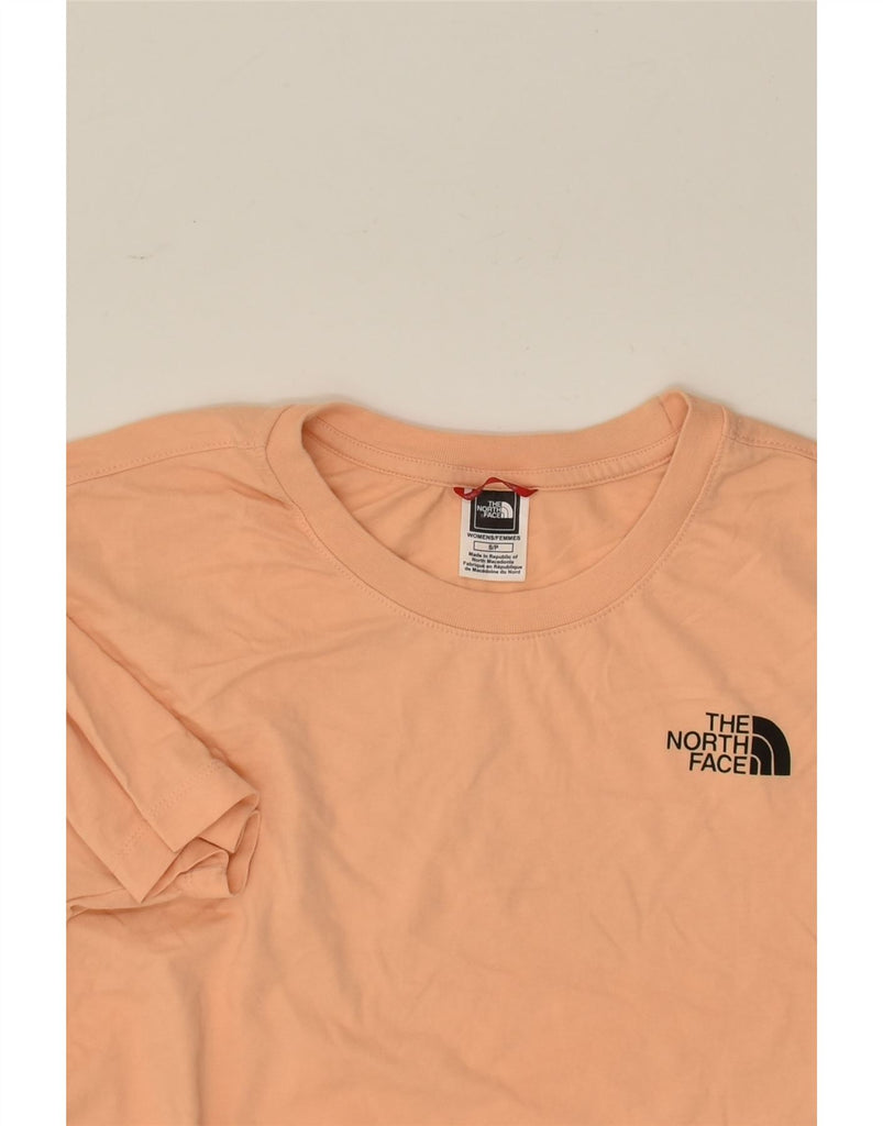 THE NORTH FACE Womens Crop Top UK 10 Small Orange Cotton | Vintage The North Face | Thrift | Second-Hand The North Face | Used Clothing | Messina Hembry 