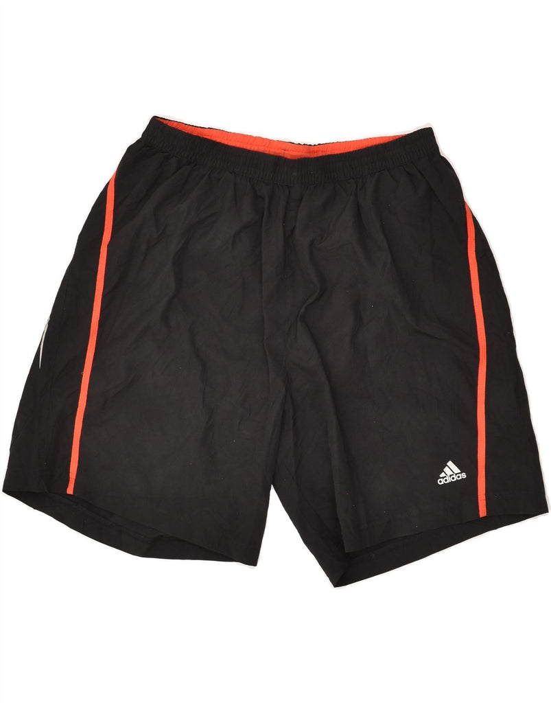 ADIDAS Mens Climalite Sport Shorts Large Black Polyester | Vintage Adidas | Thrift | Second-Hand Adidas | Used Clothing | Messina Hembry 