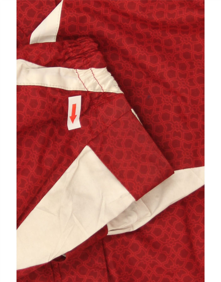Columbia Womens Interchange Hooded Windbreaker Jacket UK 16 Large Red