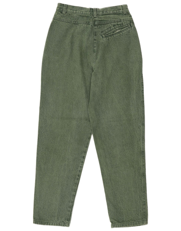 Iceberg Womens High Rise Tapered Jeans IT 42 Medium W24 L27 Green