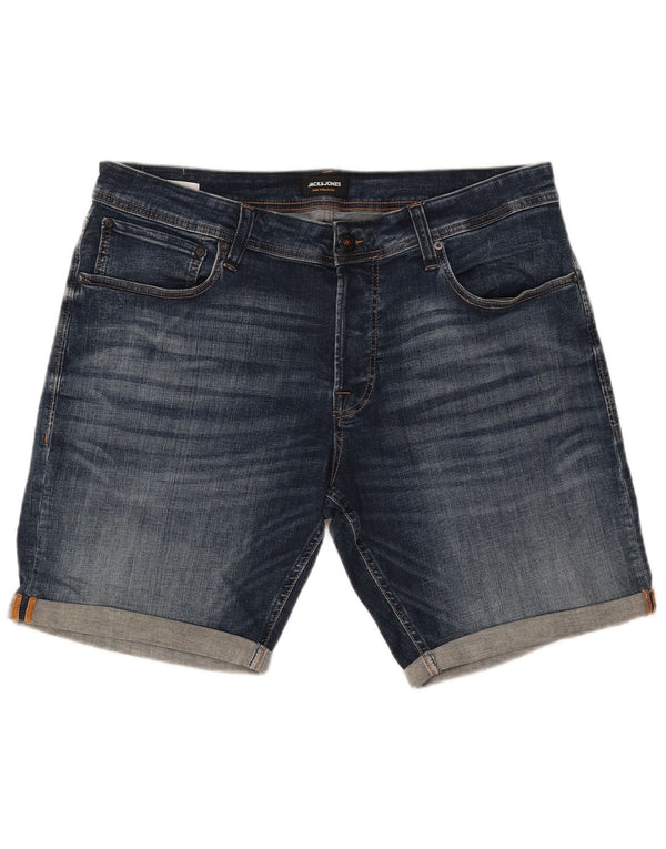 JACK & JONES Mens Denim Shorts 2XL W42  Blue Cotton