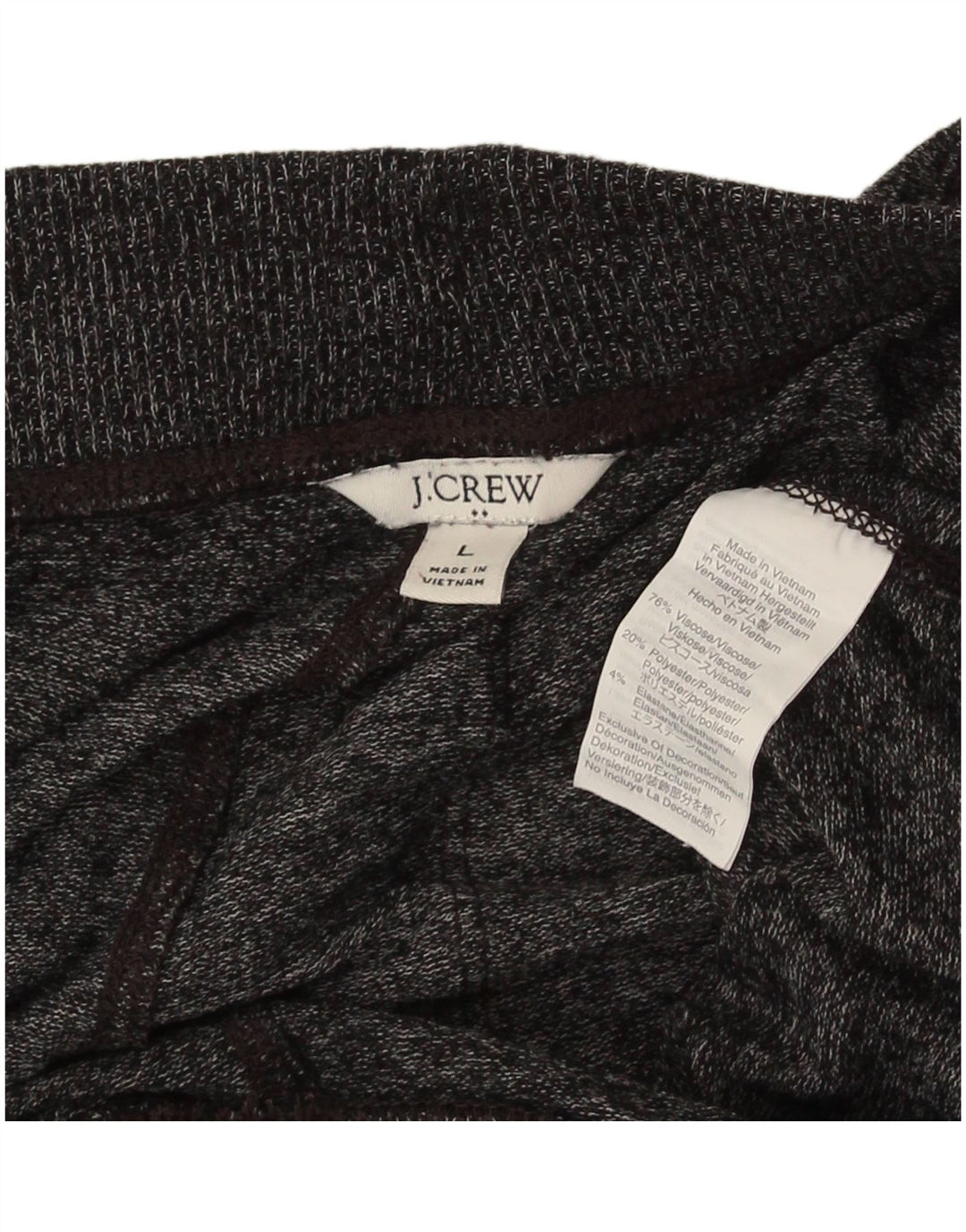 J. Crew Womens Tracksuit Trousers UK 16 Large  Grey Flecked Viscose