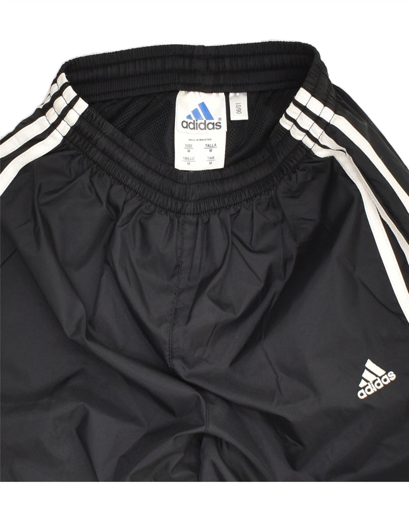 ADIDAS Boys Tracksuit Trousers Joggers 8-9 Years Medium Black Nylon | Vintage Adidas | Thrift | Second-Hand Adidas | Used Clothing | Messina Hembry 