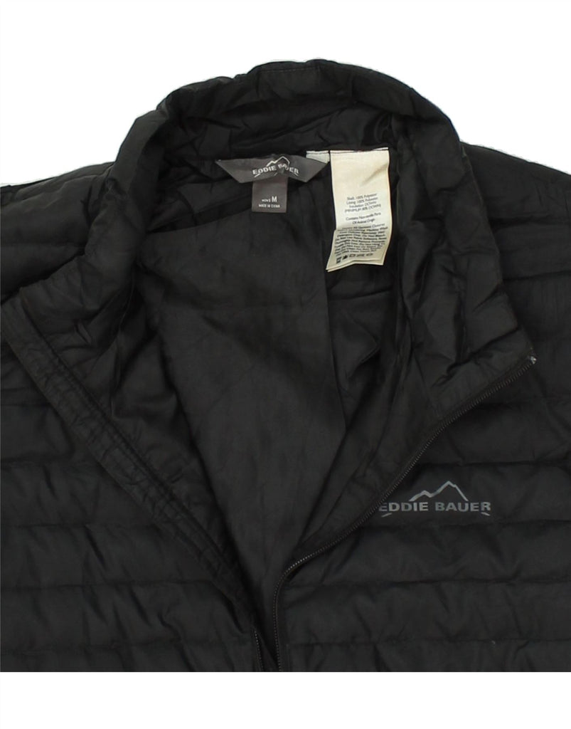 EDDIE BAUER Mens Padded Jacket UK 38 Medium Black Polyester | Vintage Eddie Bauer | Thrift | Second-Hand Eddie Bauer | Used Clothing | Messina Hembry 