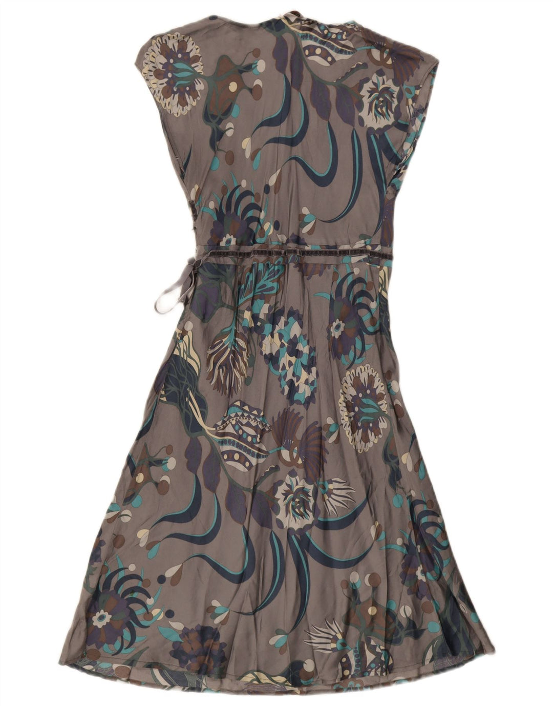 Max & Co. Womens Wrap Dress UK 8 Small Grey Floral