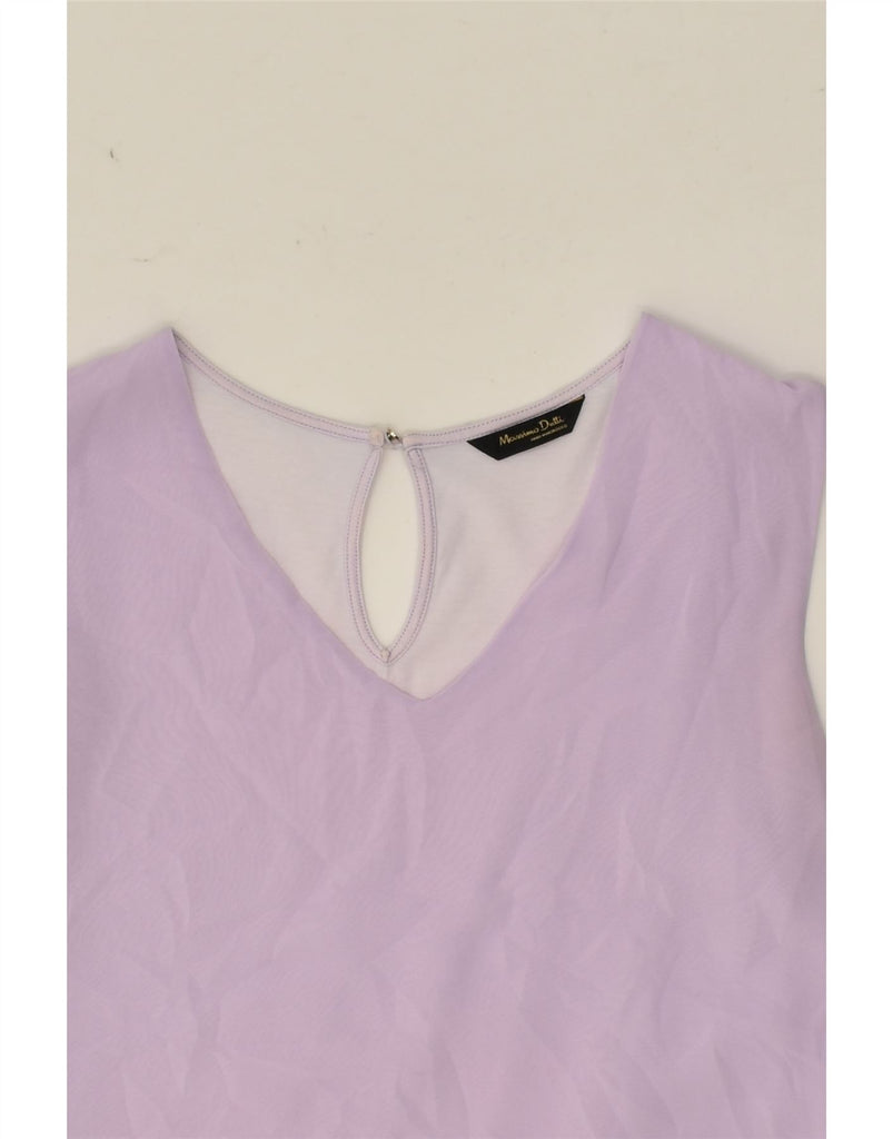 MASSIMO DUTTI Womens Blouse Top UK 10 Small Purple | Vintage Massimo Dutti | Thrift | Second-Hand Massimo Dutti | Used Clothing | Messina Hembry 